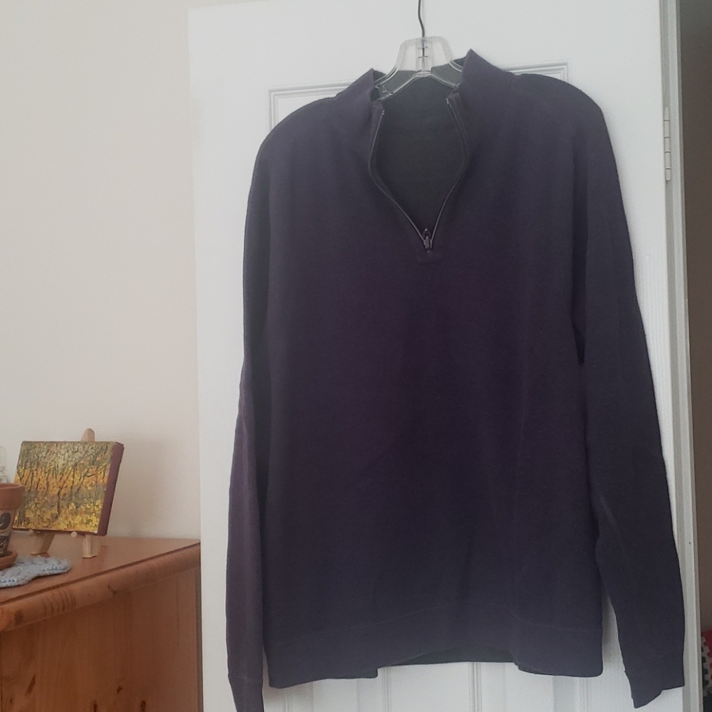 Men's Heavy cotton upper zipper pullover